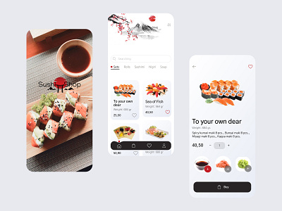 Concept SushiShop app