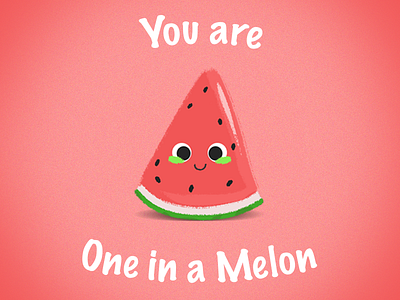 One In a Melon! design illustration