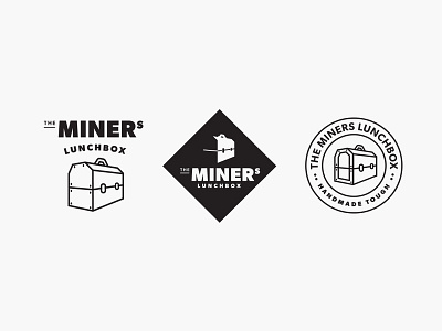 The Miners Lunchbox branding graphic design logo design lunchbox mining visual identity