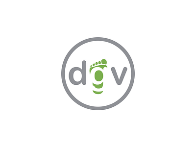 dgv - de gezonde voet de gezonde voet dgv green grey icon logo