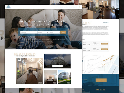Midwest Home & Listings Page clean homepage sketch sketchapp ui ux web design website
