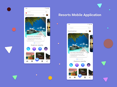 Resort Mobile Application by Shriram on Dribbble
