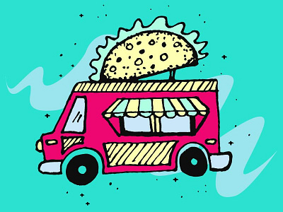 Taco Truck design food icon iconography illustration mexican photoshop taco truck taco tuesday truck vector