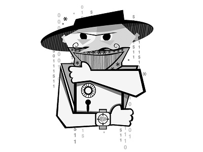Hacker design elastica hacker illustration illustrator playing cards security software web