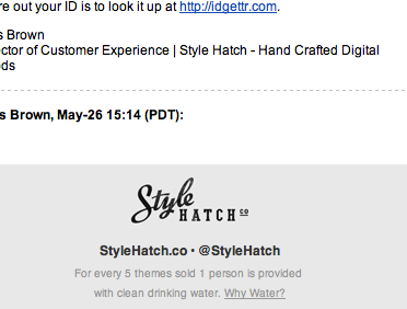 Email footers email style hatch support