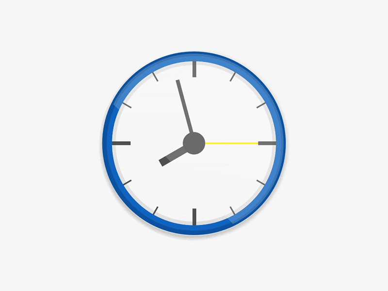 Don't waste time clock gif tick tock time