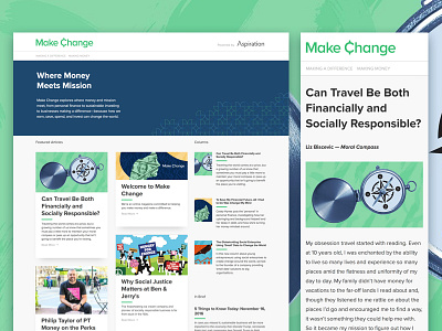Make Change aspiration education finance magazine make change publication