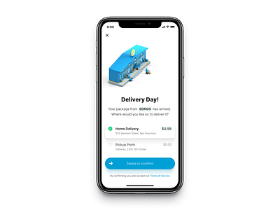 Delivery Day! 📦🚛 3d animation app blender delivery figma illustration ios iphone posten truck