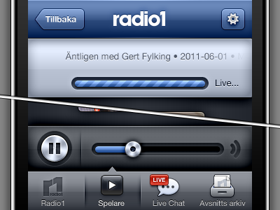 iPhone Radio App app gui icon icons iphone player radio