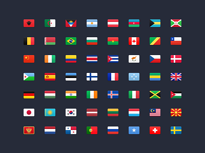 FlagKit – 177 Flag Icons countries flag flags github icons ios web