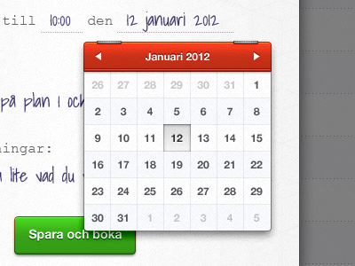 Mini calendar button calendar texture