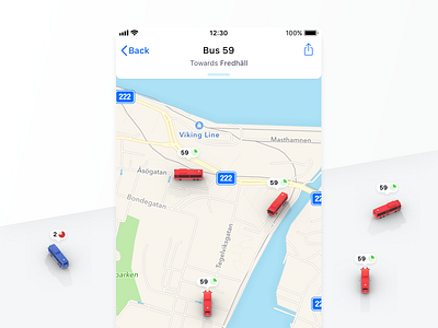 Locate the Bus 🕵️‍♂️ app blender blender 3d bus ios isometric map stockholm