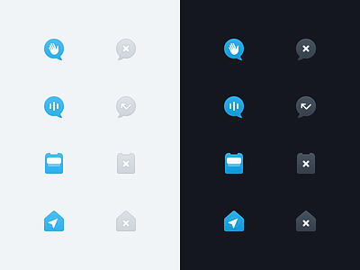 Icons 🌝🌚 app audio chat darkmode home icon ios notifications