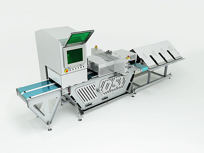 Food Portioning Machinery 3d 3ds designviz max product rendering