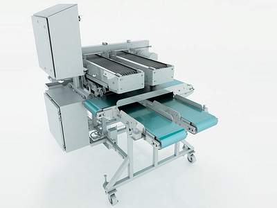 Food Slicing Machinery 3d 3ds designviz max product rendering