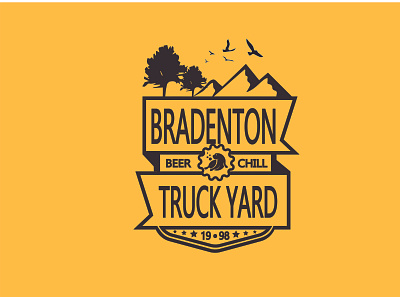 bradenton truck yard 1 design illustration logo minimal