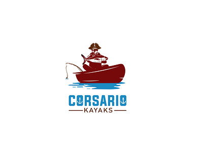 kayak logo illustration logo minimal