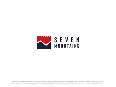 seven mountains logo minimal