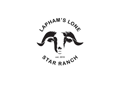 Lapham s lone star ranch illustration logo minimal