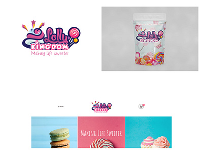 lolly kingdom design illustration logo minimal