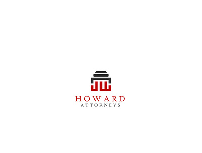 JW howard attorneys design illustration logo minimal