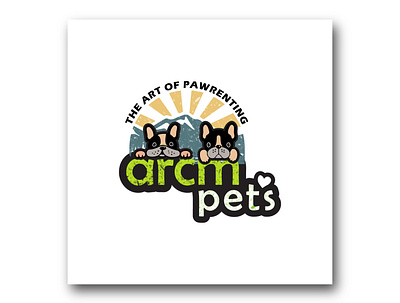 arcm pets design illustration logo minimal