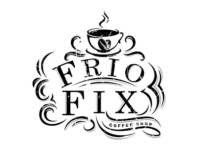 frio fix design flat illustration logo minimal vector