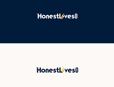 honest lives design flat illustration logo minimal vector