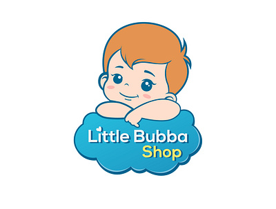 little bubba shop design illustration logo minimal vector