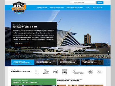 Transform Milwaukee Redesign blue government redesign website