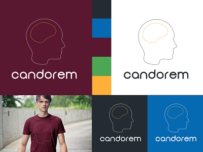 Candorem's New Branding branding outline simple tshirt