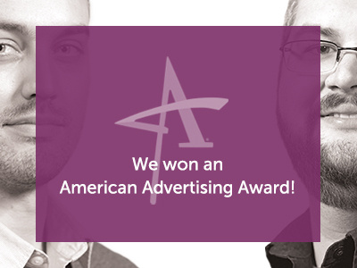 We won an Addy! award blog design government home page map purple slideshow ux web