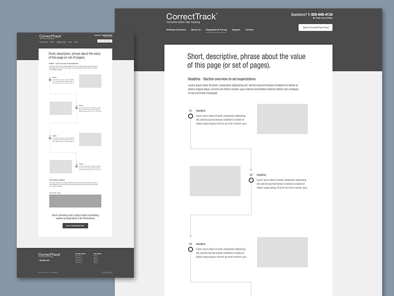 SaaS Wireframes by Joshua Garity for Candorem on Dribbble