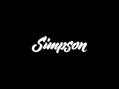 Simpson lettering brand hamrick lettering simpson