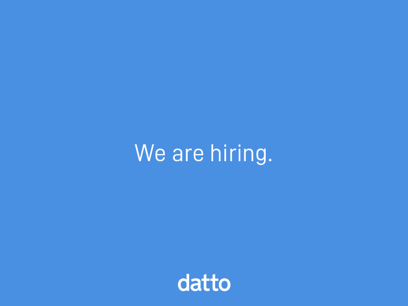 We are hiring Product Designers! opportunity career product designer hire datto