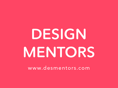 (WIP) Coming soon: Design Mentors