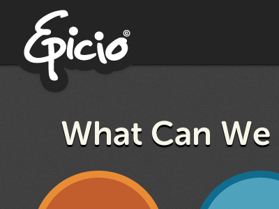 Epicio Website Header brand epicio header identity logo web