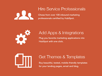 Service Marketplace Icons design home hubspot icons responsive simple