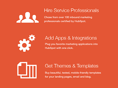Service Marketplace Icons hubspot responsive design home simple icons