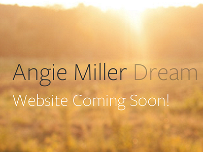 Angie Miller Teaser music photography splash ui web design