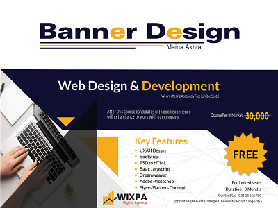 web development banner psd