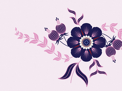 Floral Vector Illustration botanicals design floral flower graphic design illustration illustrator vector