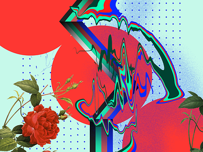 RGB abstract art artwork botanicals design digital art flat graphics florals flowers geometric art graphic design rgb shapes vector art