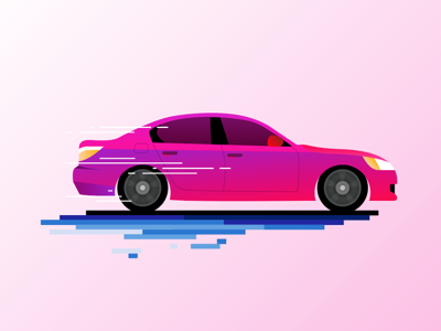 Barbie’s sedan artwork car design flat graphic graphic design illustration illustrator infographic pink sedan vector vector art