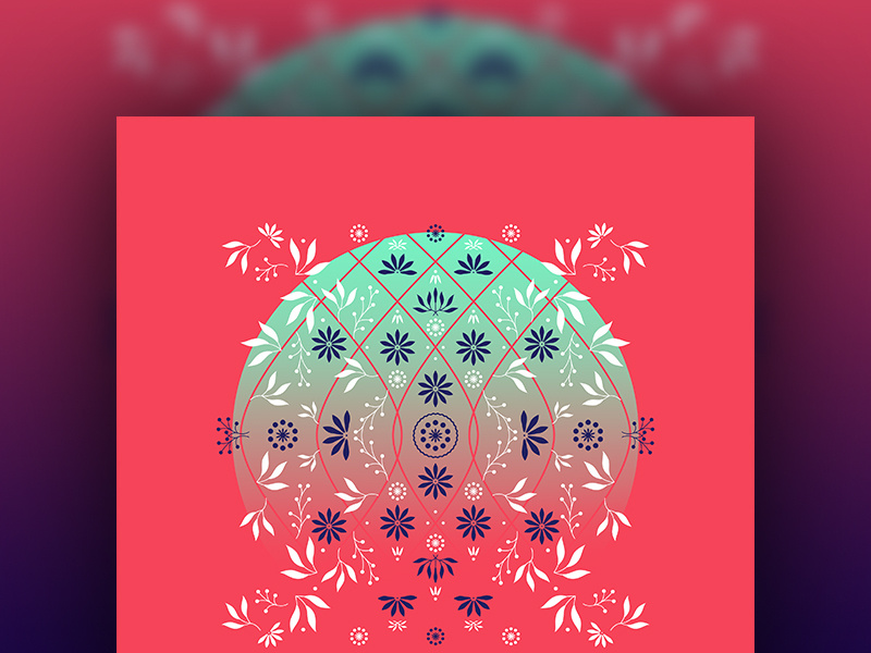An Ornamental Ornament holiday ornamental botanicals greenery design illustration art illustrator vector art pattern flowers florals artwork graphic design