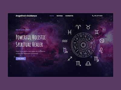 Angelina's Guidance | Website Design design graphic design guidance healing holistic landing page spiritual ui web web design website website design