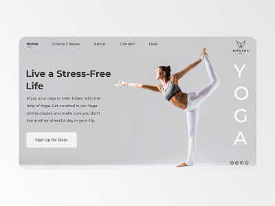Landing page - Yoga landing landing page landing page yoga site web design webdesign website yoga