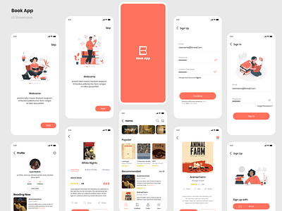 Book App Design app design ui