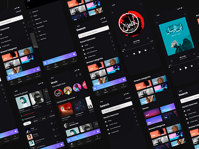 Music App Design mobile app music music app ui ui ux