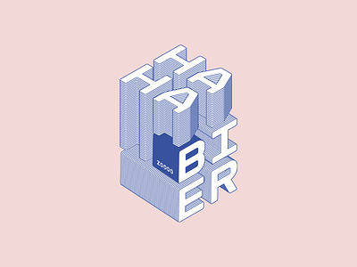 Ha ha bier beer bier internetgekkie isometric poster text type